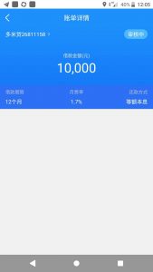 多米贷审核中